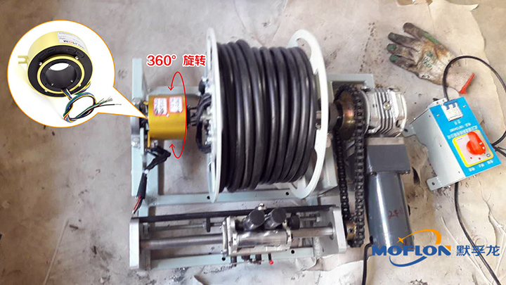 “卷筒過孔滑環”